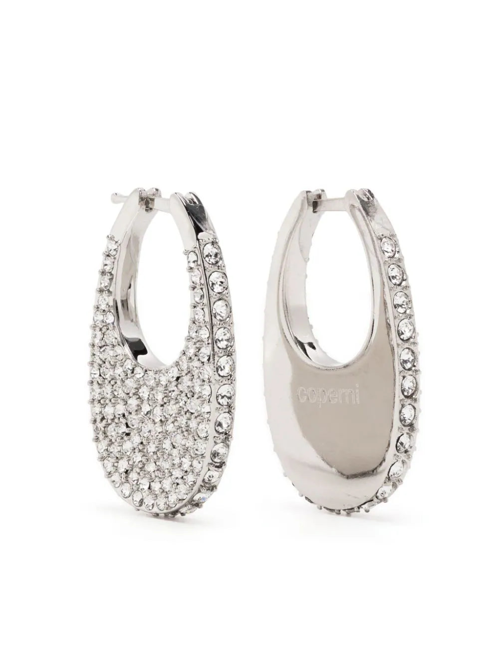 CRYSTAL-EMBELLISHED MEDIUM SWIPE EARRING