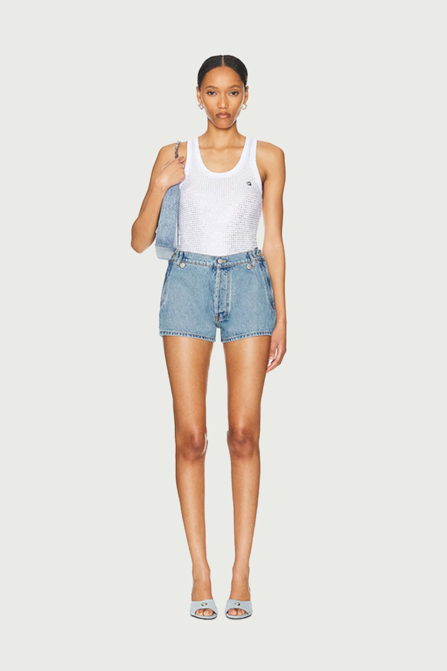 CRYSTAL- EMBELLISHED COPERNI LOGO TANK TOP