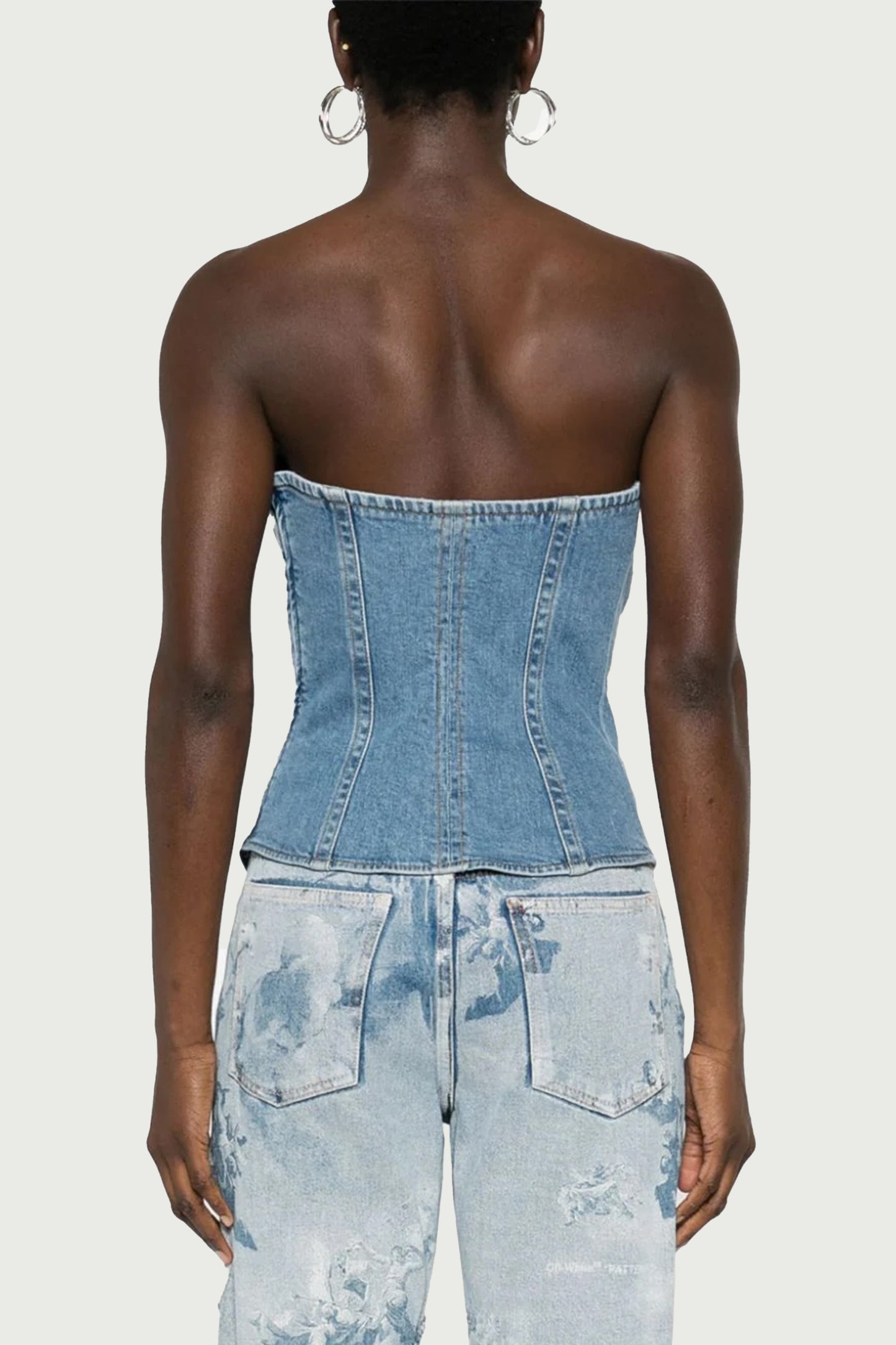 DENIM BUSTIER