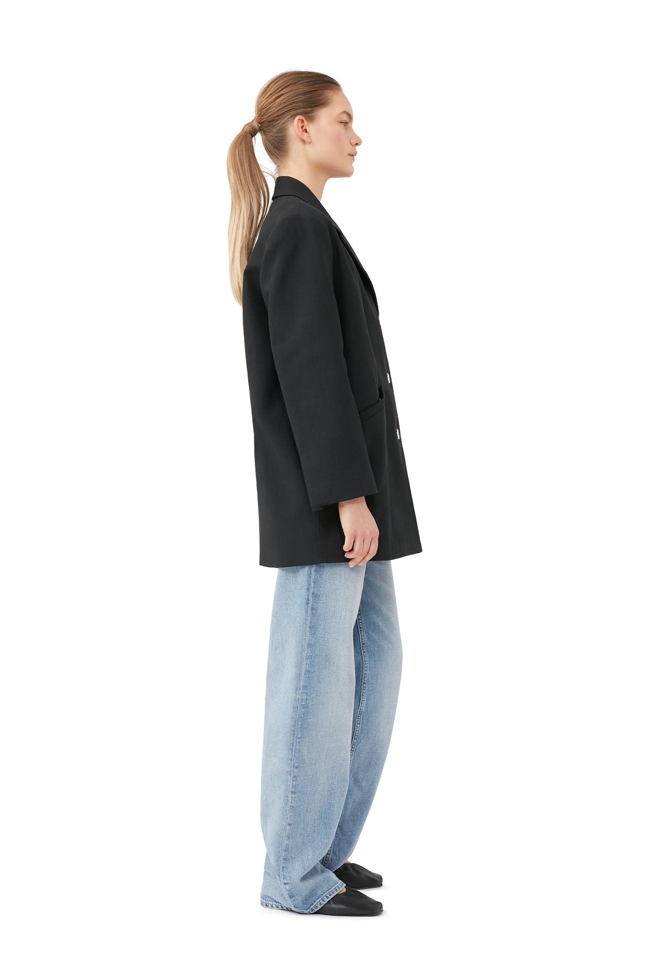 COTTON SUITING OVERSIZED BLAZER