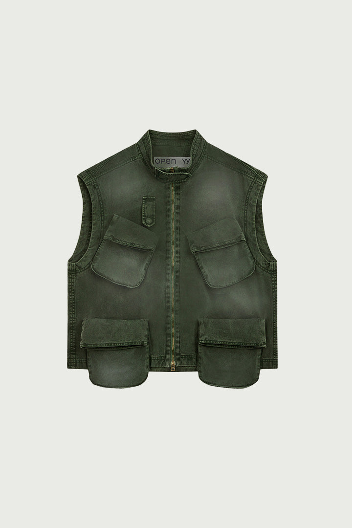 CARGO POCKET FIELD VEST