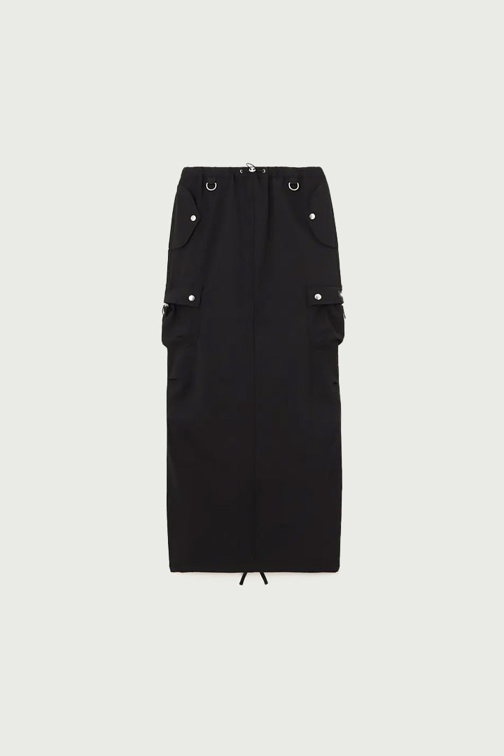 TAILORED CARGO MAXI SKIRT