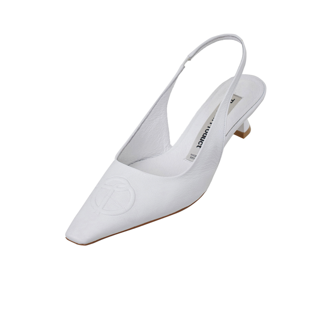 SYMBOL LOGO SLINGBACK HEELS