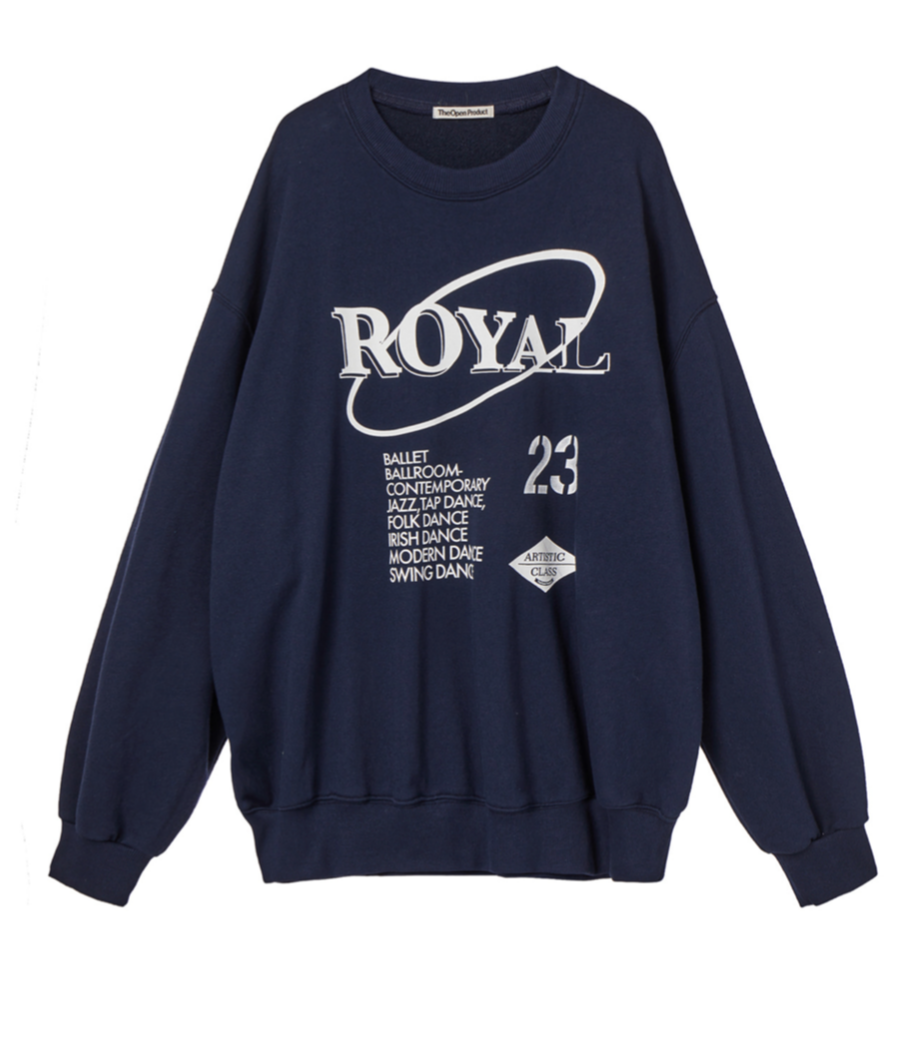 ROYAL LETTER SWEATSHIRT