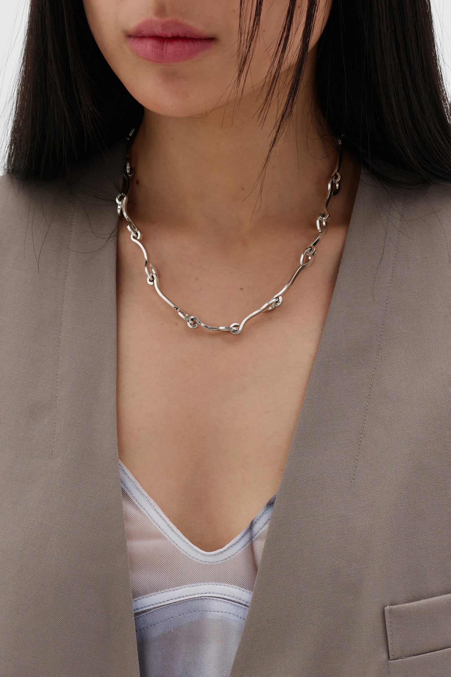 RU SHUO X LOW CLASSIC LOW CHAIN NECKLACE